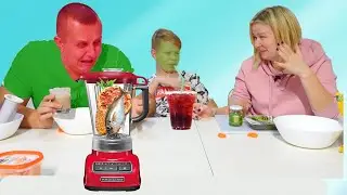 Sasha vs. Kolya. Fish and Ice Cream Smoothie. Nerf Bros. Show