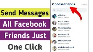 Send Messages on Facebook to all of Your Friends in One Click (2023) | 