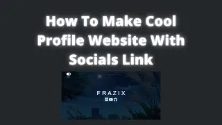How To Make Profile Site With Socials Link