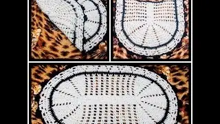 JOGO DE BANHEIRO EM CROCHÊ COM DETALHES PRETO TRÊS PEÇAS, SIMPLES E BONITO!