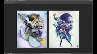 Photoshop Tutorial: Cool Lion King inspired photo collage tutorial using photoshop
