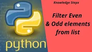 Python program to put even & odd elements from the list