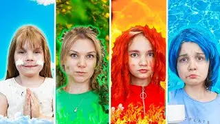 Девушка огонь, вода, воздух и земля! 4 стихии на НОВЫЙ ГОД 🎄
