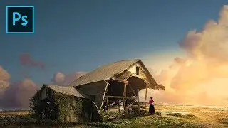 Photoshop Manipulation Tutorial - Barn Destroyed