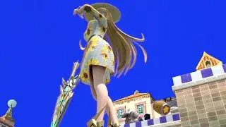 SSBU Giantess - Pyra Mythra try to enjoy their summer vacation
