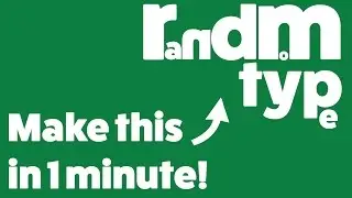 How to ungroup type in adobe illustrator cs6 and make typography in 1 minute!