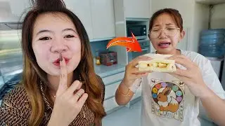 PRANK: PUT GARLIC IN MY PRINCESS'S BREAD!! AUTO-VOMITING!!