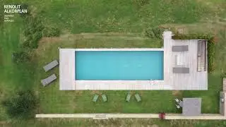 TOUCH Prestige | Piscina con fondale effetto pietra in Toscana