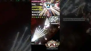 The Awesome Foursome【Sacred Wisp】build! Is this new support gem worth it? Is the new wand good? 3.24