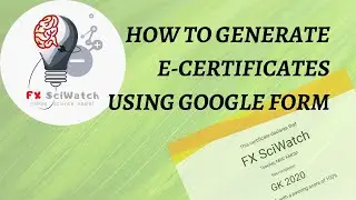 How to Generate E-Certificate using Google Form || E-Certificates using Certify'em || FX