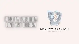 line art beauty makeover logo design speed art adobe illustrator 