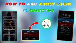 How To Add Admin Login In Injector | Add Login Window In Your Paid Injector | Andlua Injector