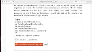 Laravel V116 : Autorisation / Policy RController
