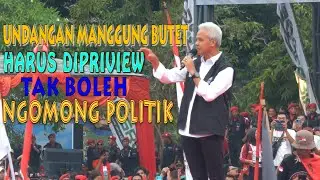 GANJAR PRANOWO, TEATHERNYA BUTET ISINYA KRITIK SEMUA