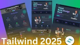 🔥Build And Deploy Tailwind CSS Modern Website 2025 / Tailwind CSS tutorial 2025