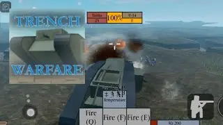 WW1 Tank Gameplay | ROBLOX Trench Warfare
