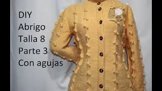 Abrigo talla 8 como tejer con con dos agujas. DIY