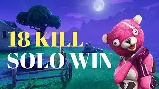 PS4 - 18 Frag Solo - {Fortnite Battle Royale Gameplay}