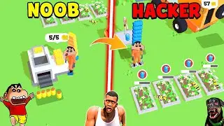 SHINCHAN NOOB VS PRO VS HACKER IN BEE FARM with franklin & chop | Dream Squad Op