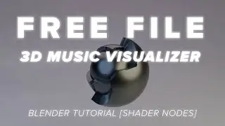 How to: Abstract 3D Audio Visualizer + FREE FILE | BLENDER TUTORIAL | SHADER NODES