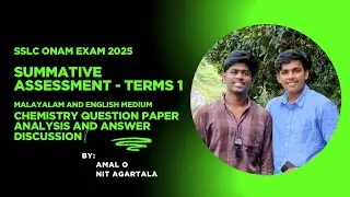 SSLC Onam Exam 2025: Chemistry Question Paper analysis and answer discussion | AMAL O | Malayalam