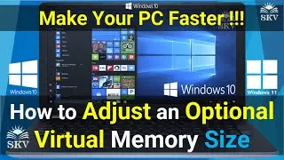 How to Set Virtual Memory Size in Windows 10 | Fix "Virtual Memory Too Low" Make Your PC Faster!!!