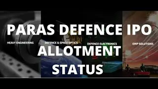 HOW TO CHECK IPO ALLOTMENT|| PARAS DEFENCE || ALLOTMENT STATUS || PARAS DEFENCE AND SPACE TECHNOLOGY