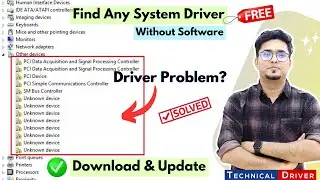How to Find Drivers for your PC Motherboard | Find & Install any device driver using Hardware ID ✅