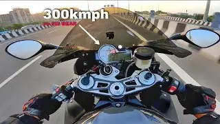 300kmph on My BMWS1000 RR for the 1st TIME 🤯🤢