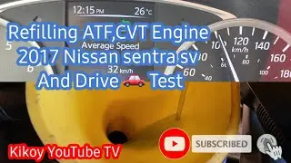 Paano mag-refill ng atf on Nissan sentra sv (CVT) | KIKOY YOUTUBE TV