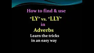 Adverbs ending with 