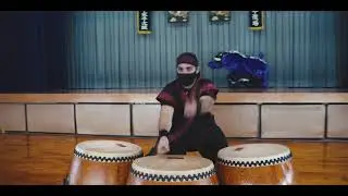 ニックスハマヤー空手太鼓トライアル公演NIX HAMAYA KARATE DAIKO COVID 19 awareness performance.    DATE: 31 JAN. 2021