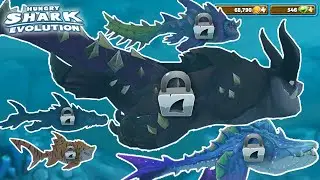 ALL EVOLUTION SHARKS UNLOCKED!!! - Hungry Shark Evolution | HD