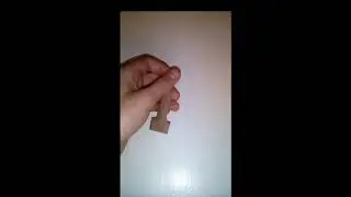 как легко сделать нож-бабочку из картона
