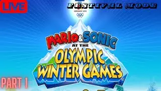Mario & Sonic at the Olympic Winter Games - Part 1 - Festival mode (singles)