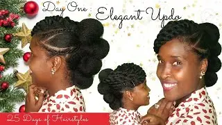ELEGANT UPDO || 🎄 HairMas Day 1 🎄