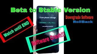 Software Downgrade | Beta to Stable Version | OPPO | Android