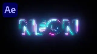 Neon Text Reveal - After Effects Tutorial