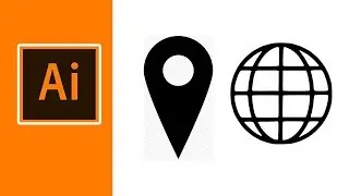 How to Draw a Map Location Icon in Adobe Illustrator | Easy & Simple