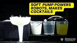 Soft robot pump powers soft robots, makes cocktails