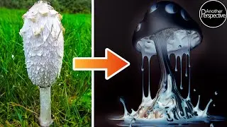 Zerfließende Pilze | Schopftintling Time Lapse