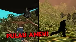 JATUH DARI PESAWAT MEMBUAT CJ KESASAR DI PULAU ANEH DI GTA SAN ANDREAS
