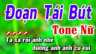 Karaoke Đoạn Tái Bút Tone Nữ Nhạc Sống | Hoài Phong