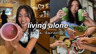 alone in la ˚⊹♡ making new friends, self care activities, date nights!