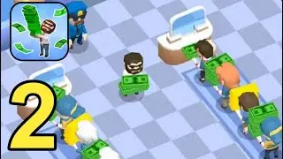 Bank Job: Idle Business - Gameplay Walkthrough Part 2 Gold Safe Upgraded ( Android,iOS )
