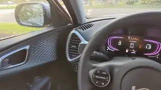2024 Kia Soul engine start up, look around dashboard lights hear sounds