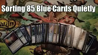 Quietly Sorting 85 Blue Cards