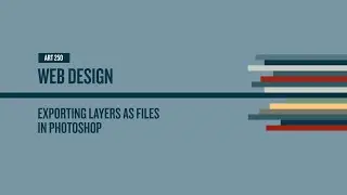 Exporting Layers as Files in Photoshop