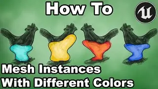 UE4 BP 1 - How To Set Material Parameters On Instanced Mesh Components - Unreal Engine Tutorial