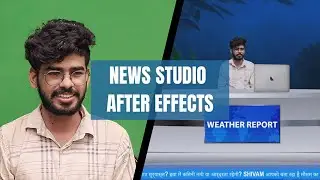 News Studio Green screen shoot | News Studio Created by VFX